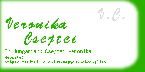 veronika csejtei business card